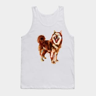 Husky Dog watercolor Tank Top